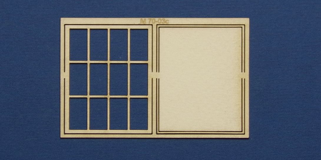 M 70-03c O gauge square industrial type 2 Square industrial window type 1 